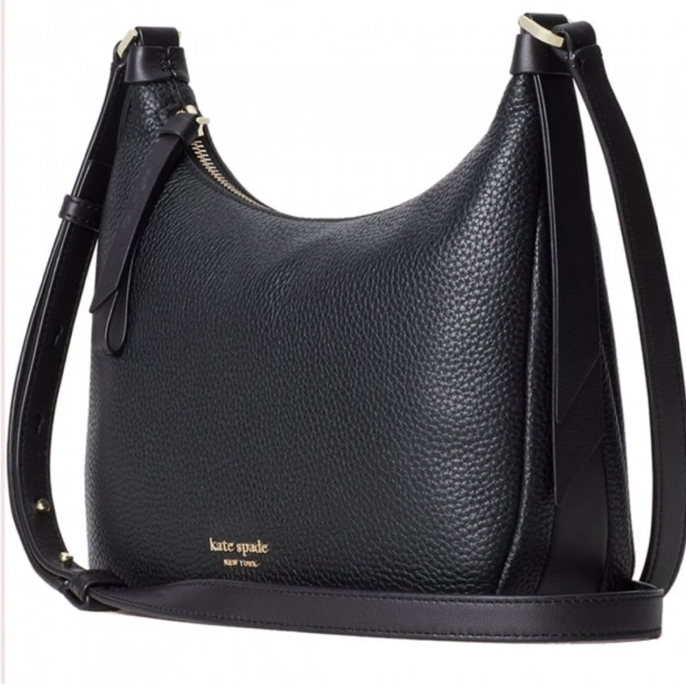 NWT Kate Spade Black Lake Medium Crossbody with Duster Bag